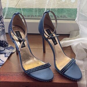Steven By Steve Madden Blue Heels with Ankle Strap